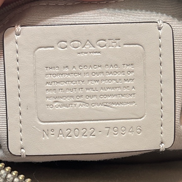 Coach Pebbled Leather Satchel in Light Gray - Picture 5 of 6
